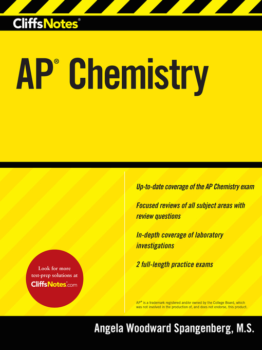 Title details for CliffsNotes AP Chemistry by Angela Woodward Spangenberg - Available